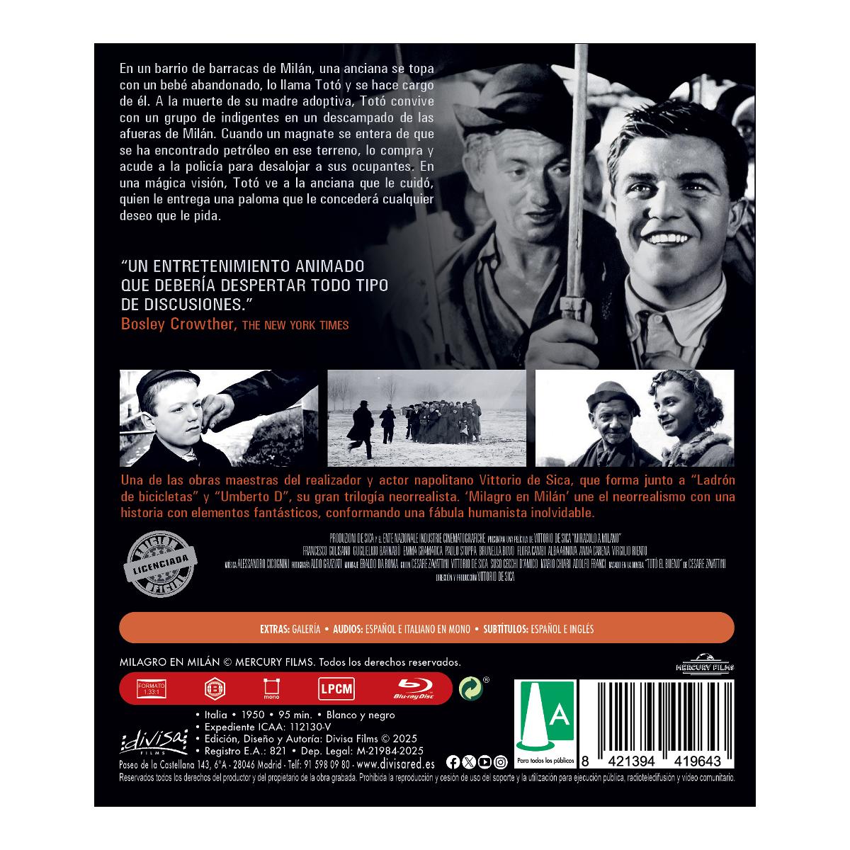 Milagro en Milán (Blu-Ray) 2