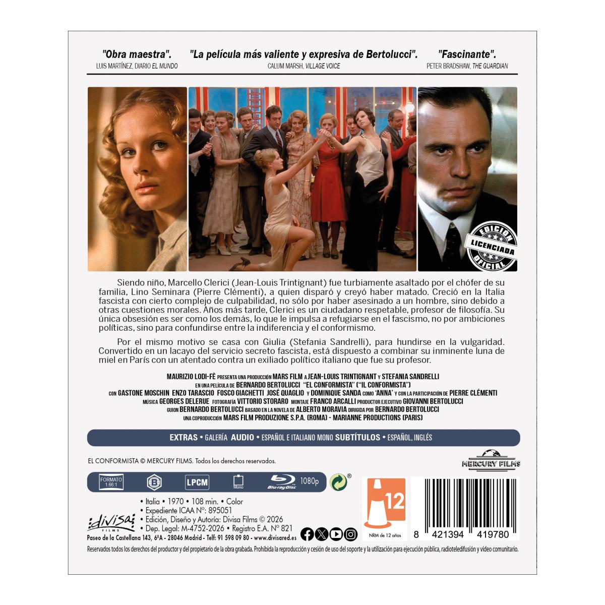 El conformista (Blu-Ray) 2