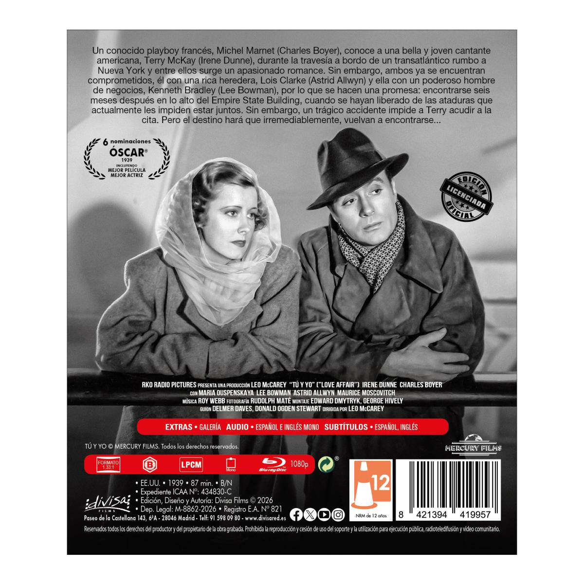 Tú y yo (1939) (Blu-Ray) 2