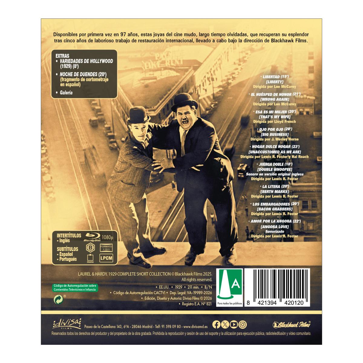 Laurel y Hardy: Colección completa de cortos (1929) (Blu-Ray) 2