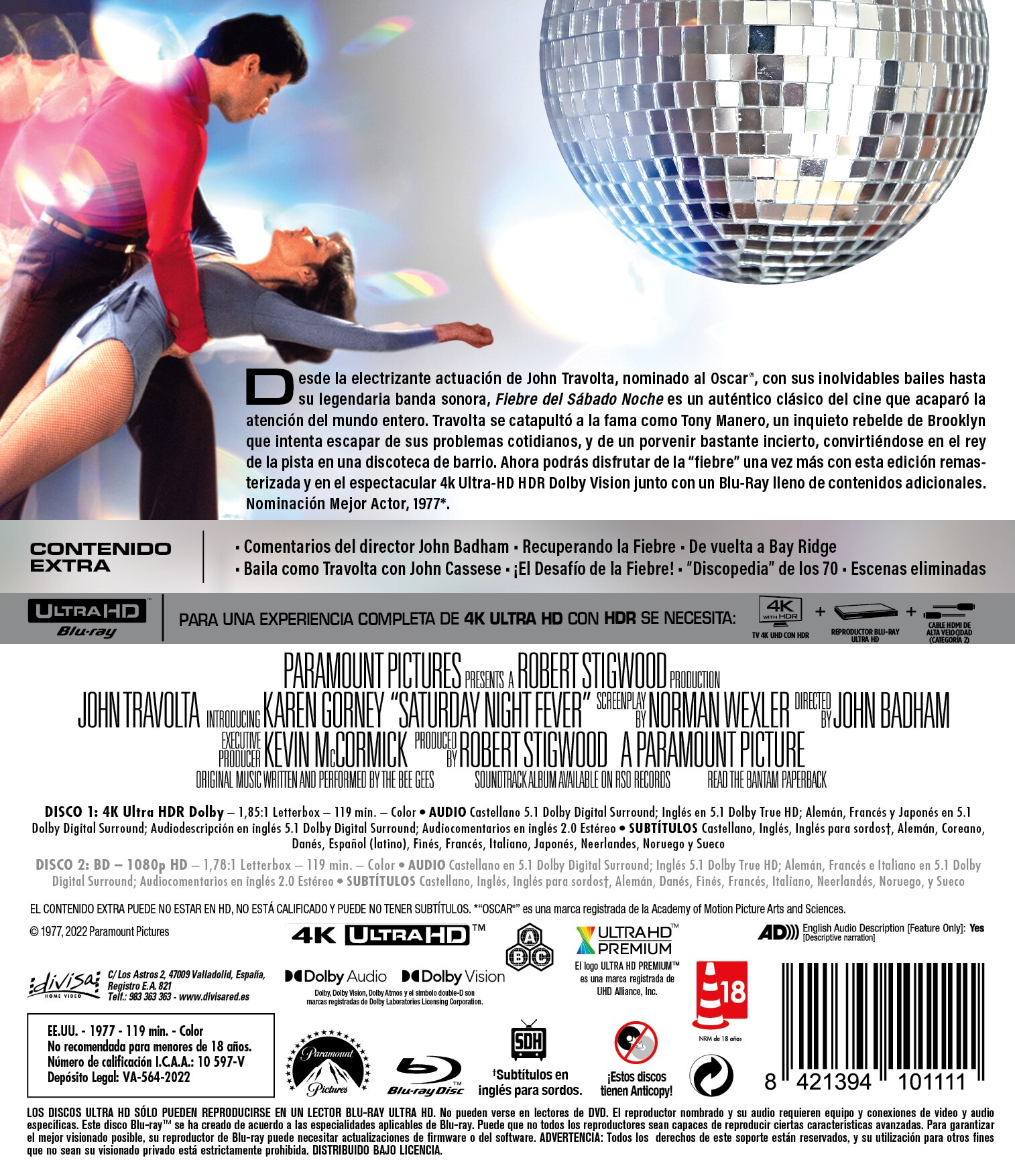Fiebre del sábado noche (4K Ultra HD + Blu-Ray) 2