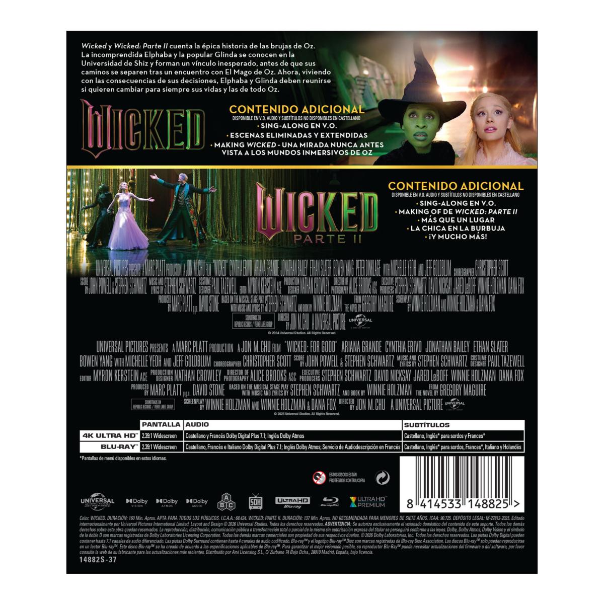 Wicked 1+2 (4K Ultra HD + Blu-Ray) 2