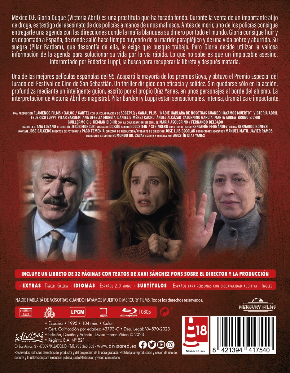 Nadie hablará de nosotras cuando hayamos muerto (Blu-Ray + Libreto) 3