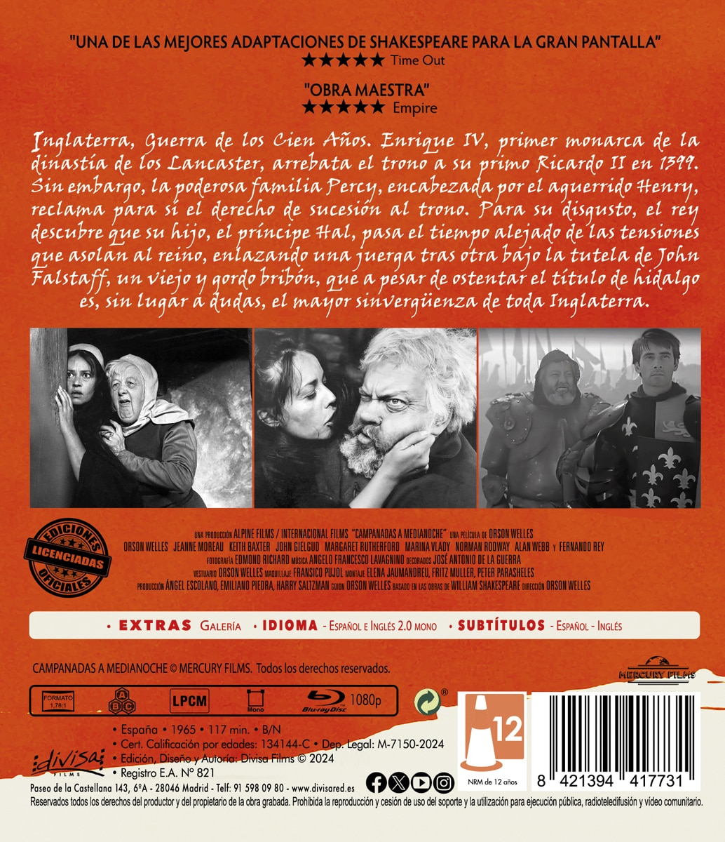 Campanadas a medianoche (Blu-Ray) 2