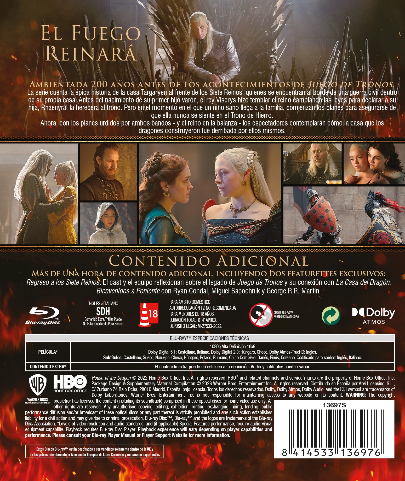 La casa del dragón. 1ªTemporada (Blu-Ray) 2