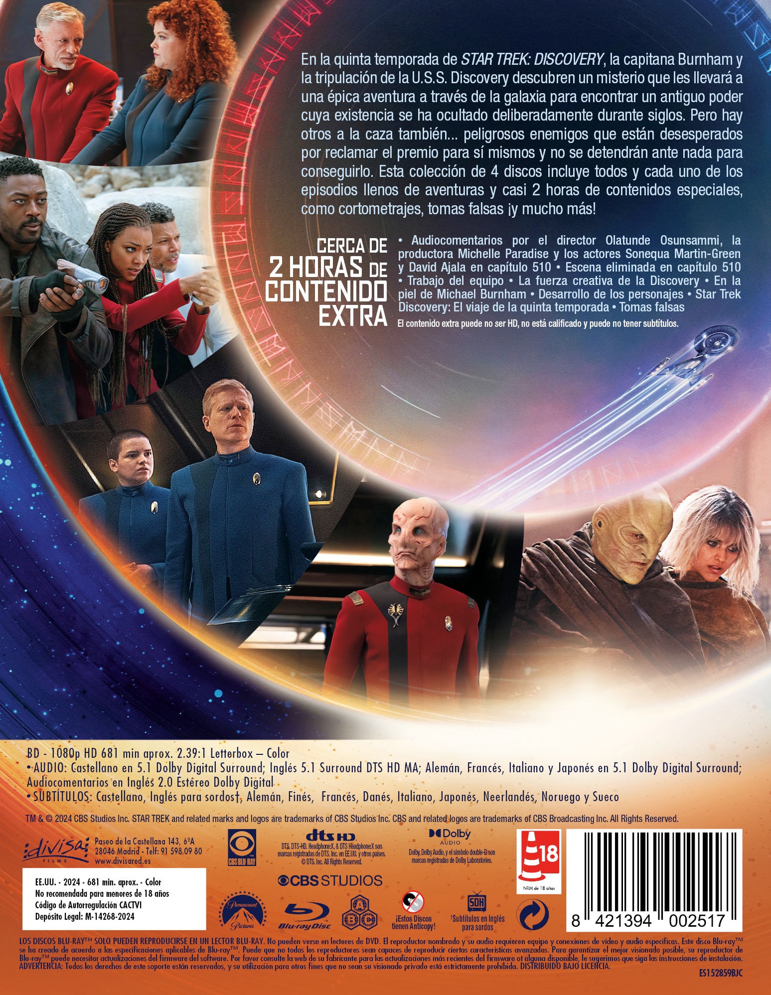 Star trek: Discovery. 5ª Temporada (Edición Metálica) (Blu-Ray) 3
