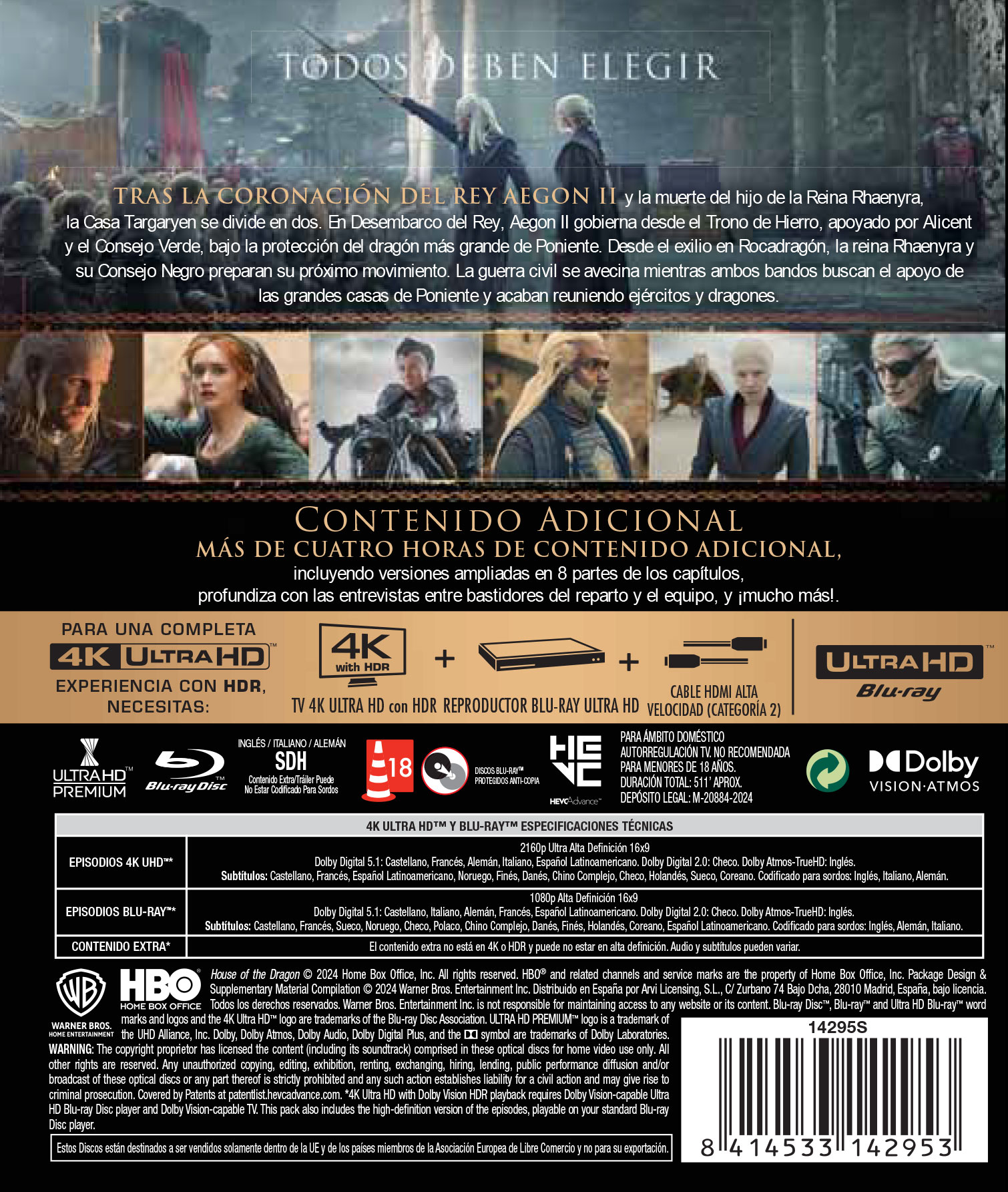 La casa del dragón. 2ª Temporada) (4K Ultra HD + Blu-Ray) 2