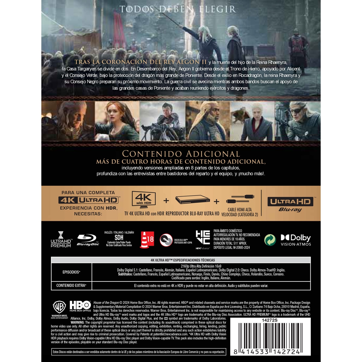 La casa del dragón. 2ª Temporada (Edición Metálica) (4K Ultra HD) 2