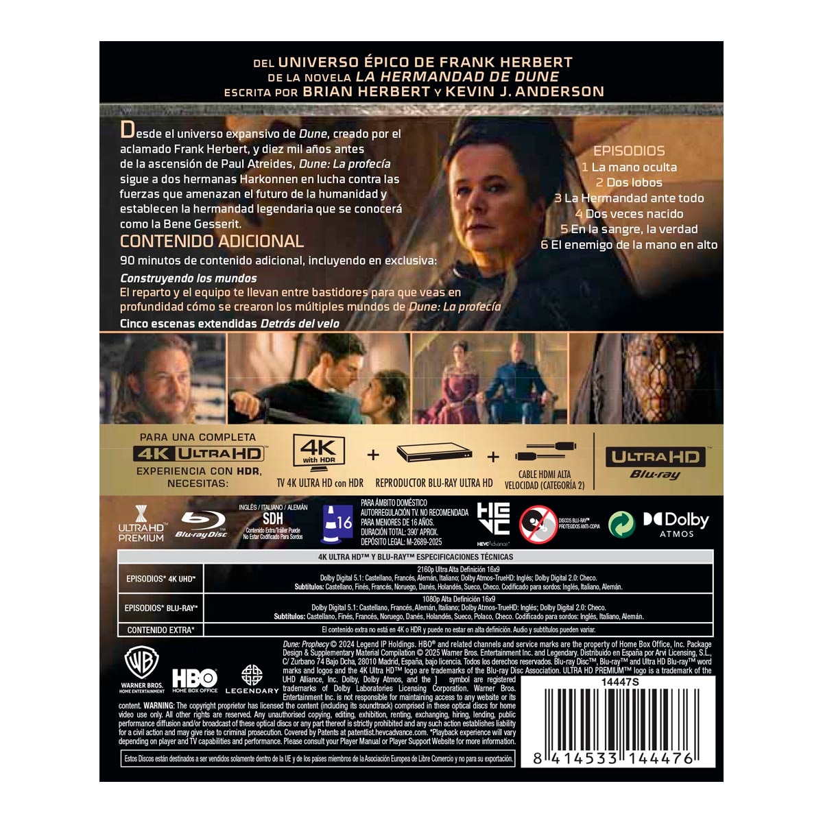 Dune: La profecía 1ª Temporada (4K Ultra HD + Blu-Ray) 2