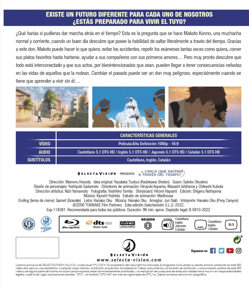 La chica que saltaba a través del tiempo (Blu-Ray) 2