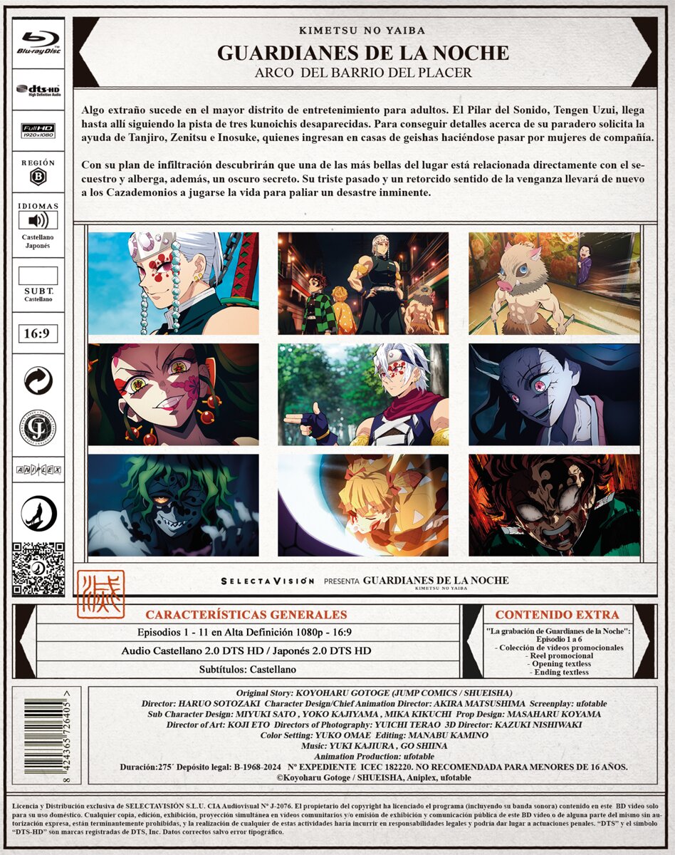 Guardianes De La Noche: Kimetsu No Yaiba. Temporada 2 Parte 2 Arco Del Barrio Del Placer (Blu-Ray) 3
