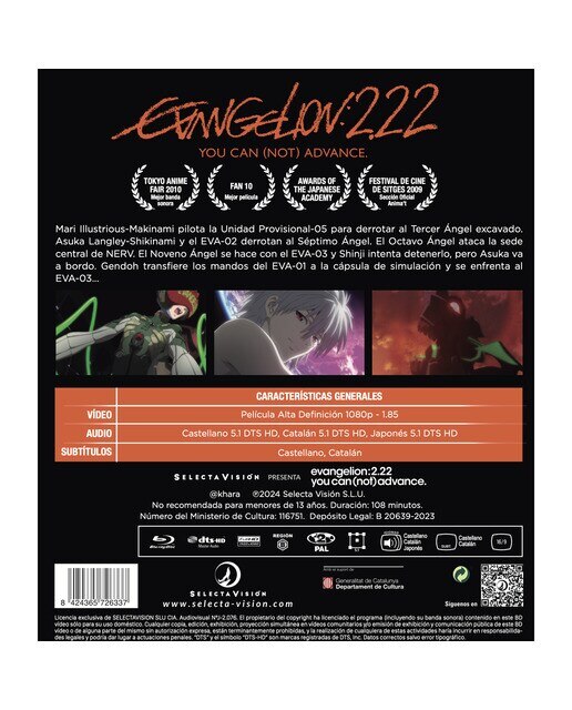 Evangelion: 2.22 you can (not) advance. Película (Blu-Ray) 2