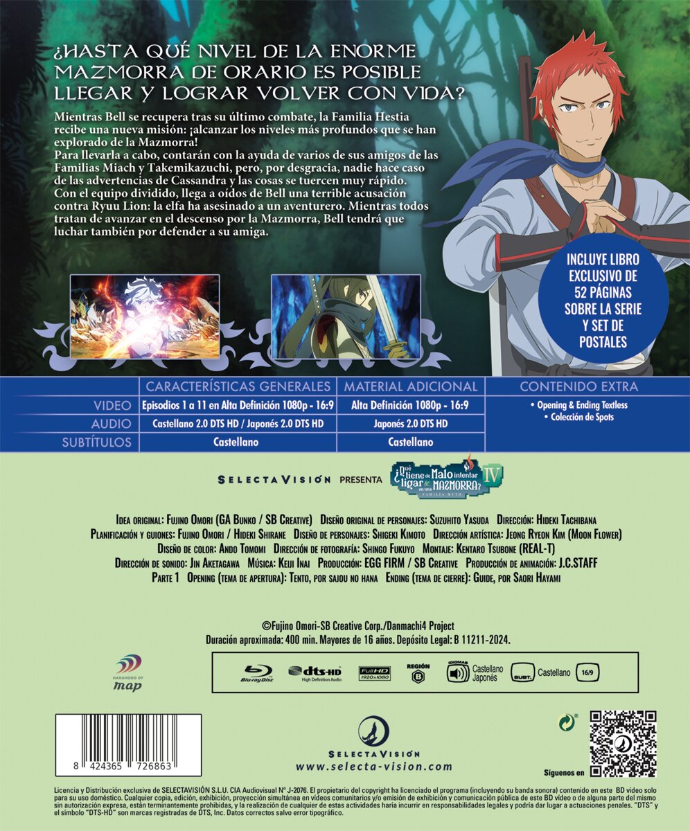 Danmachi. 4ª Temporada parte 1 (Blu-Ray) 3