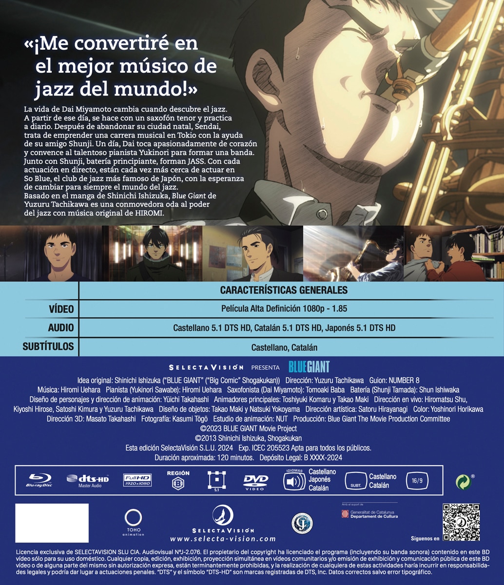 Blue Giant película (Blu-Ray) 2