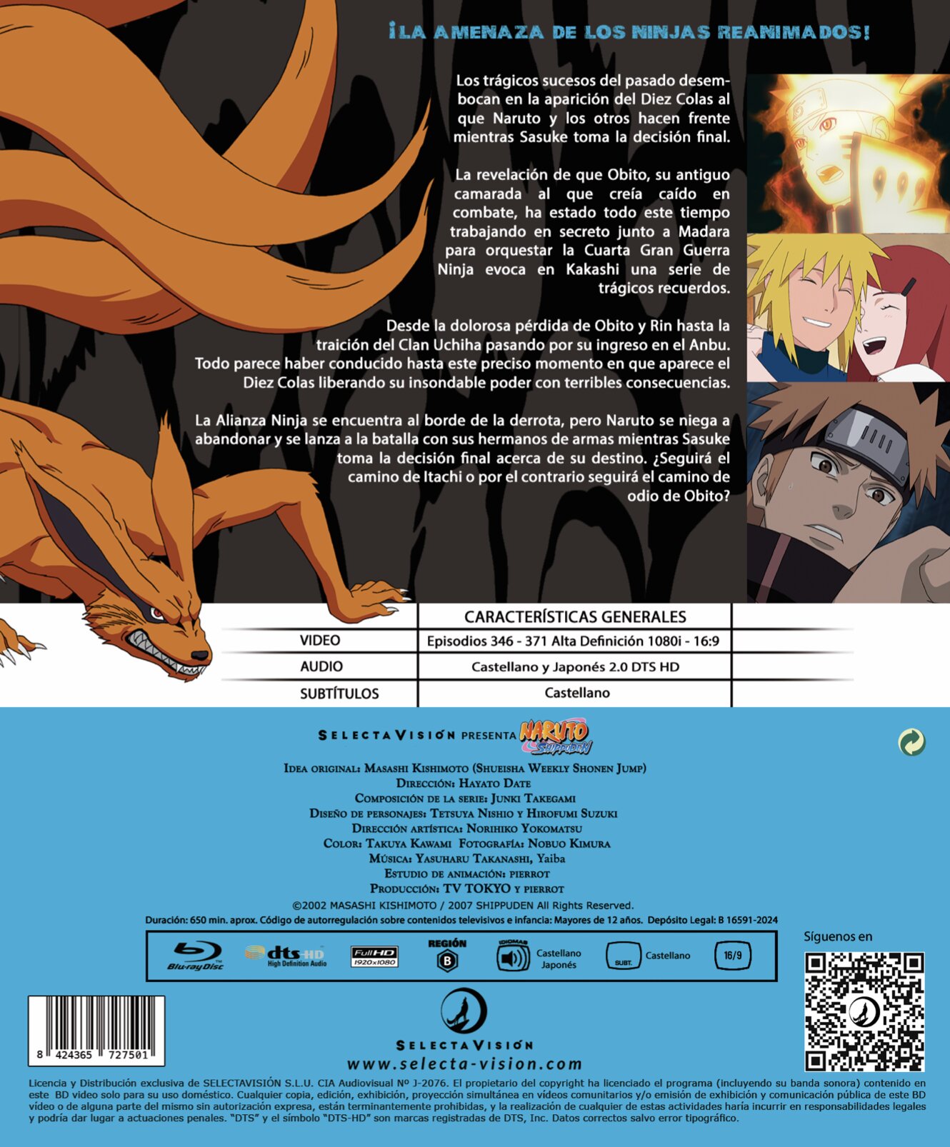 Naruto Shippuden box 14. 46 a 371 (26 episodios) (Blu-Ray) 3