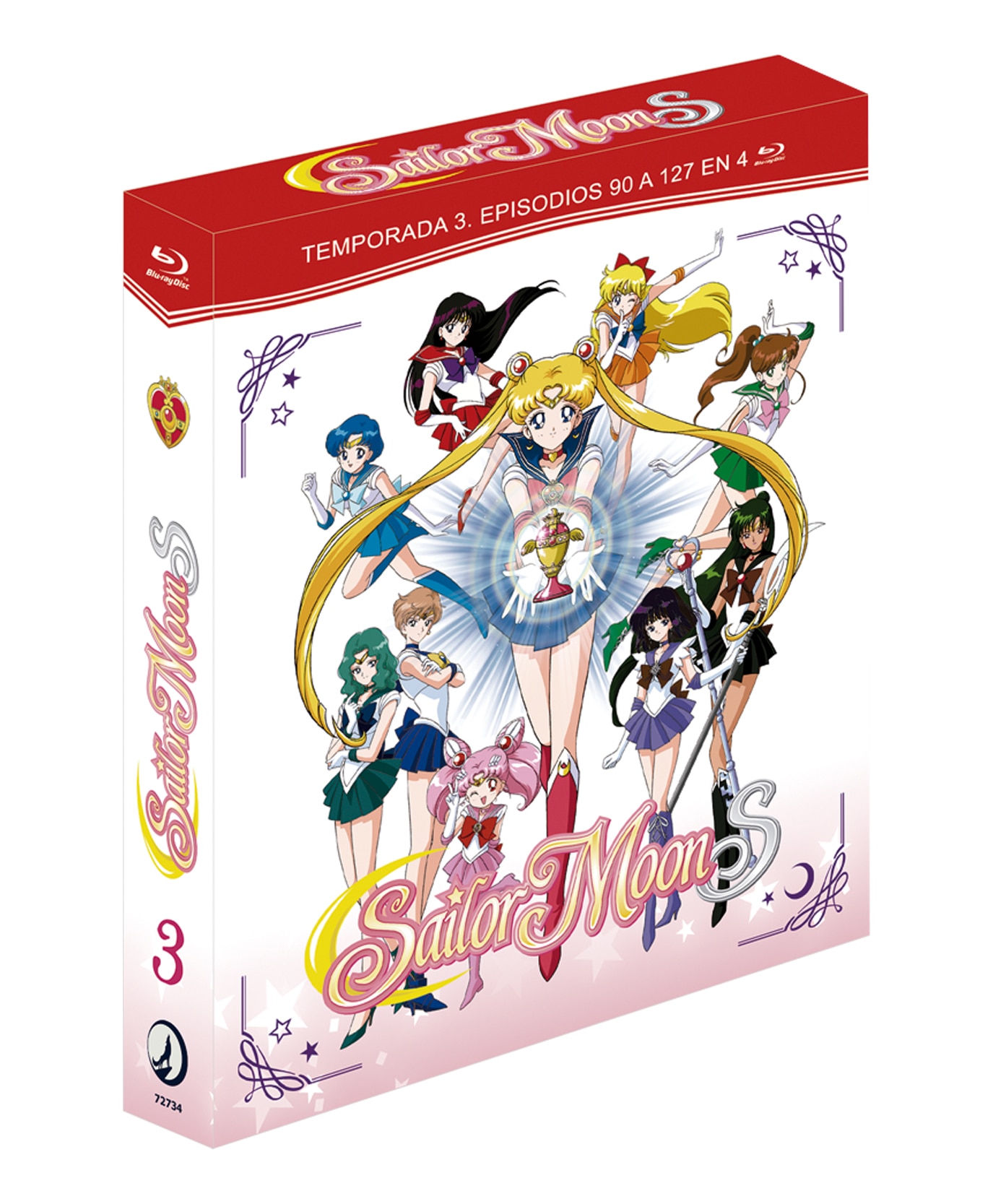 Sailor Moon's 3ª Temporada, episodios 1 a 38 (90 a 127) (Blu-Ray) 3