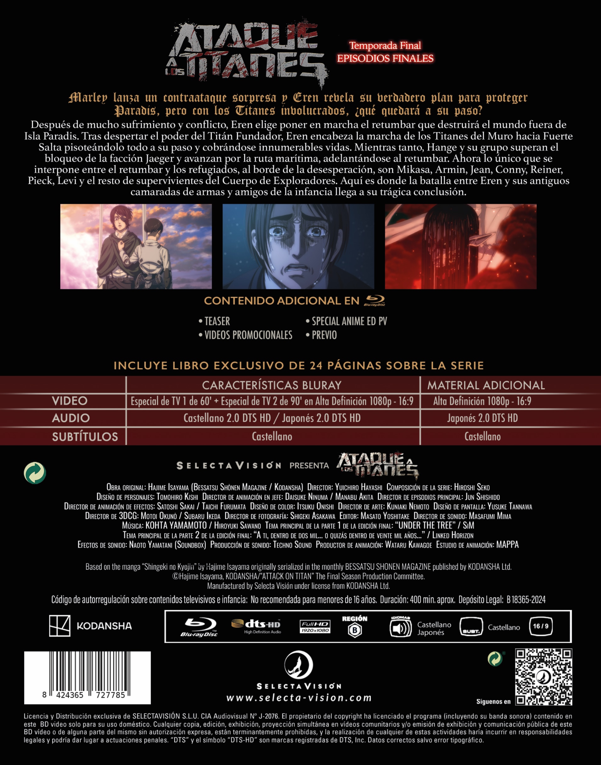 Ataque a los titanes los capitulos finales (Blu-Ray) 3