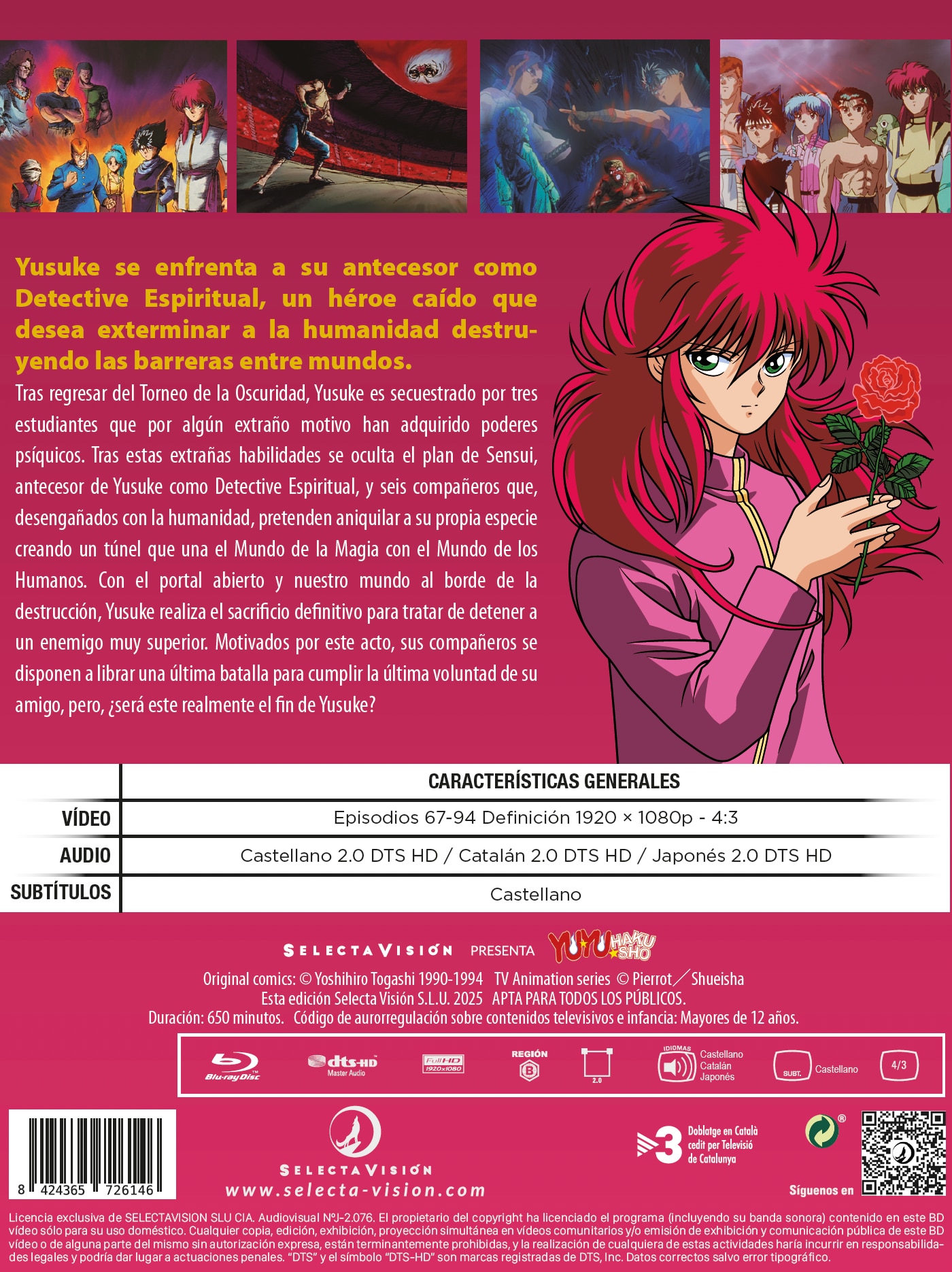 Yuyu hakusho box 3: saga de la cinta negra ( Blu-Ray) 2