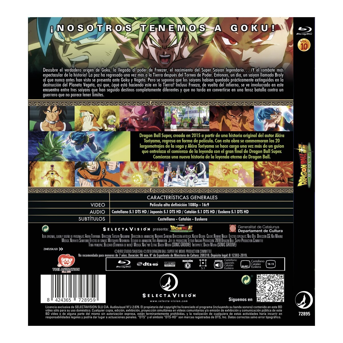 Dragon Ball Super La película Vol. 10. Broly (Blu-Ray) 2