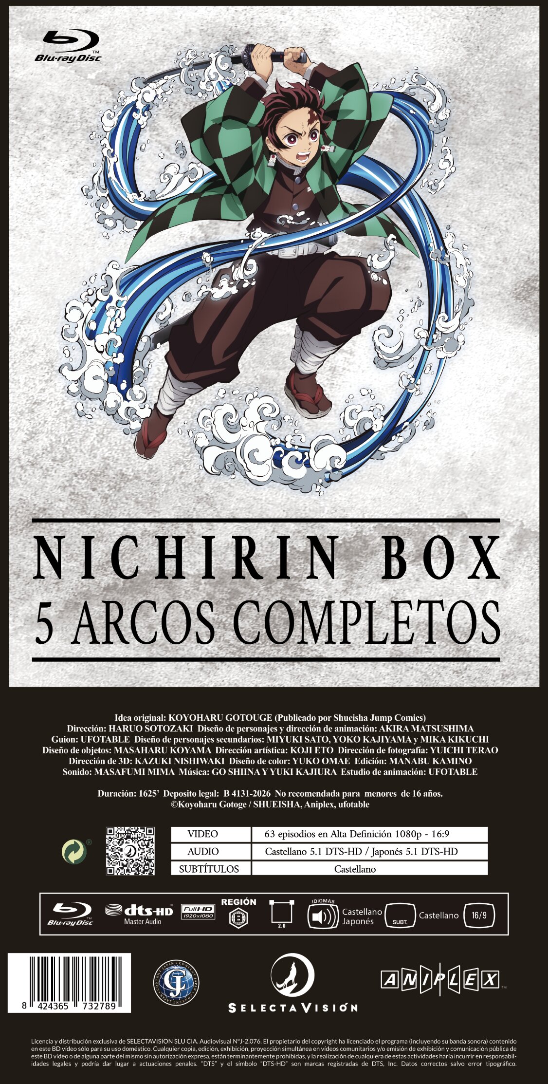 Guardianes de la noche. Nichirin Box. 5 Arcos completos (Blu-Ray) 2