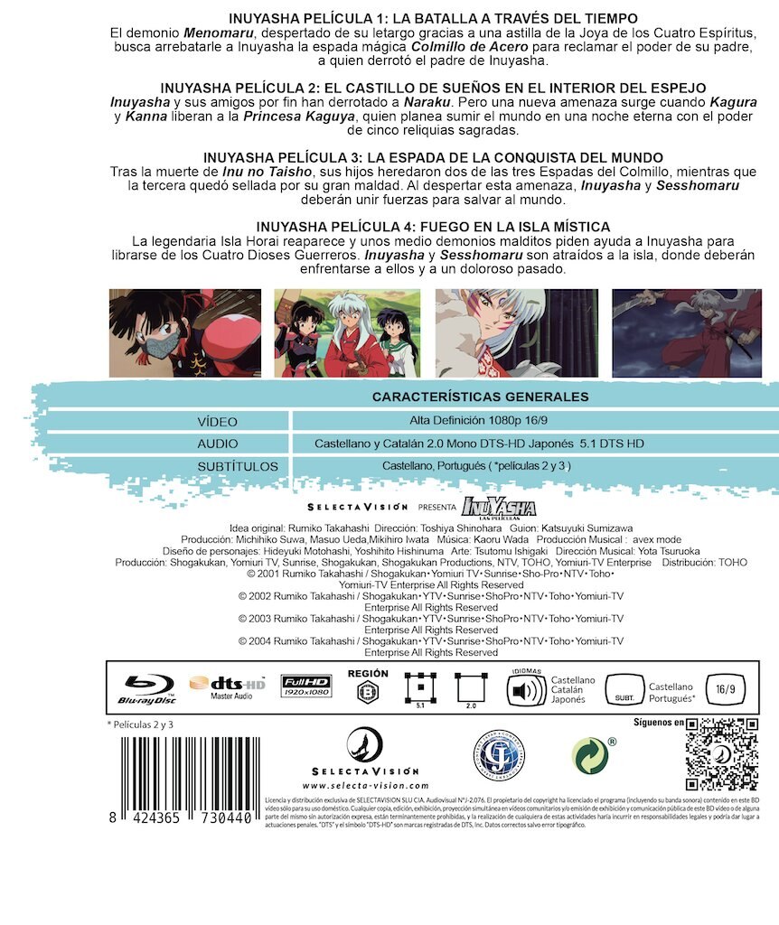 Inuyasha las películas coleccionista (Blu-Ray) 3