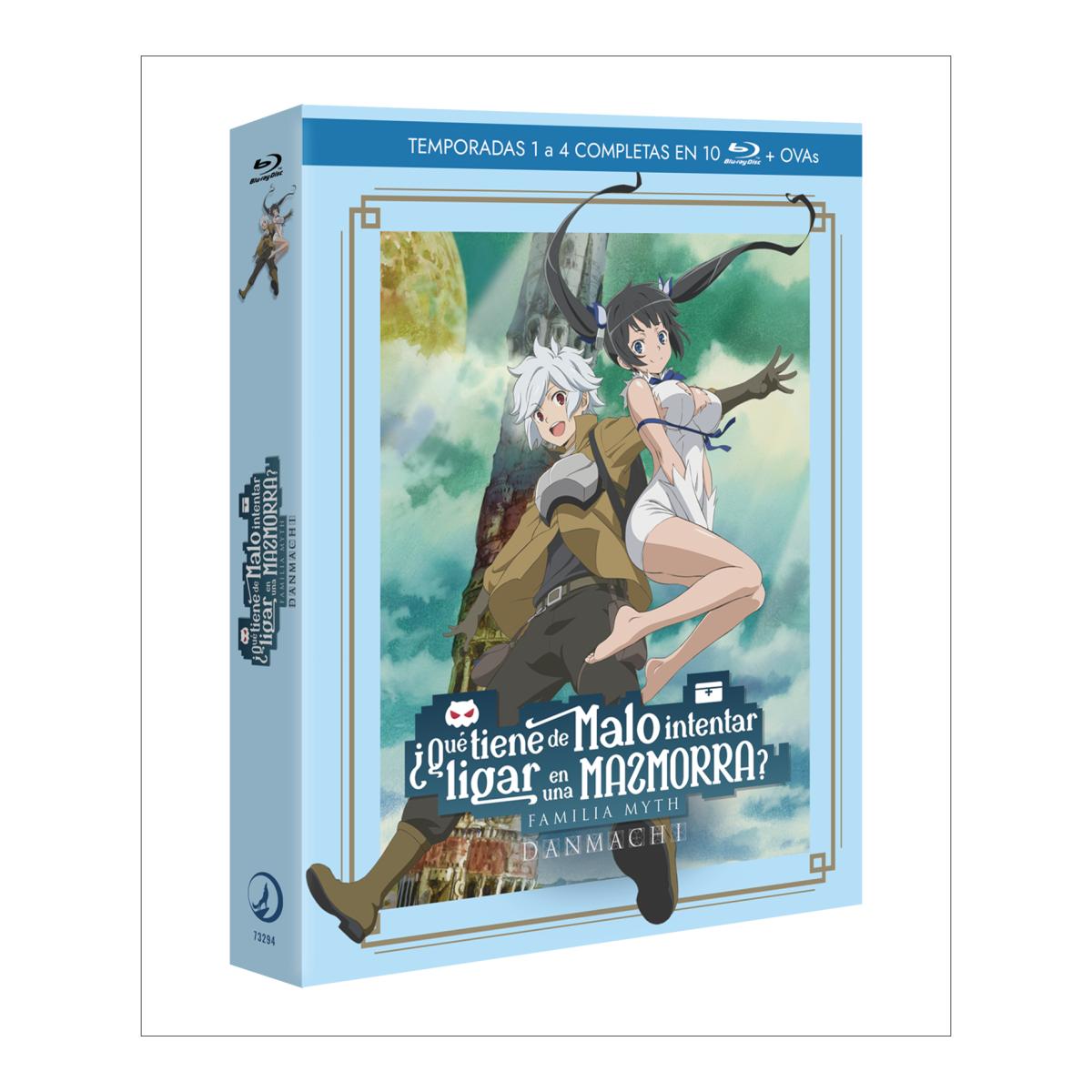 Danmachi. ¿Qué tiene de malo intentar ligar en una mazmorra? Temporadas 1 a 4 ( Blu-Ray) 2