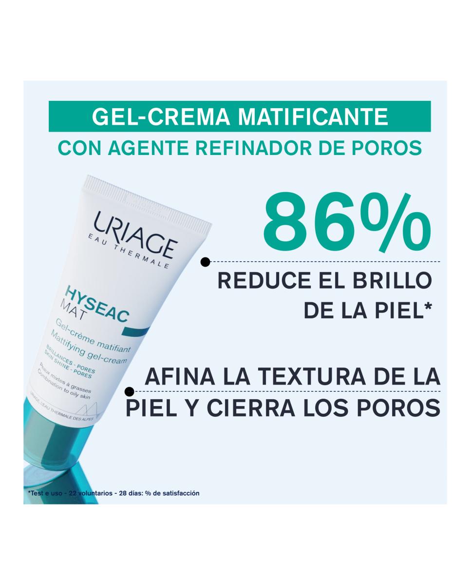 Imagen 5 de Mat' Gel-Crema Matificante Hyseac 40 ml Uriage - 40 ml