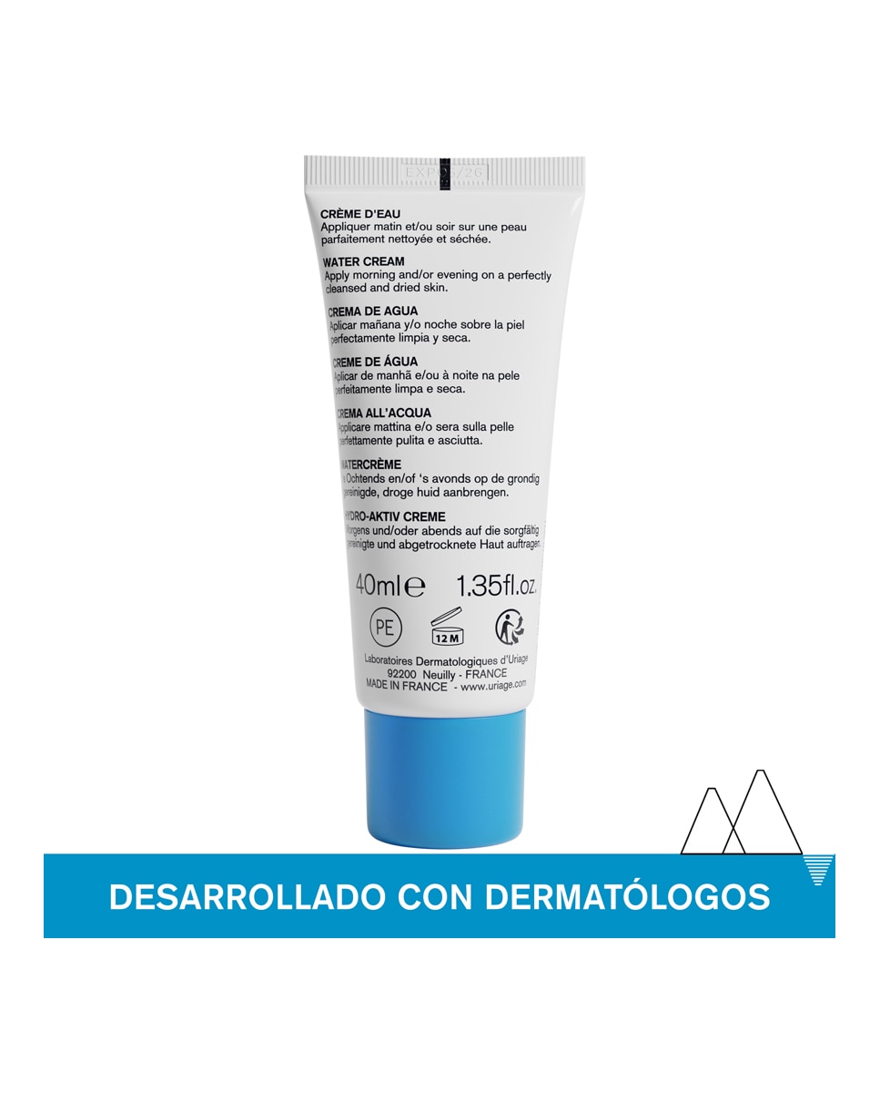 Crema Facial Hidratante Con Ácido Hialurónico Eau Thermale 40 ml Uriage - 40 ml 3