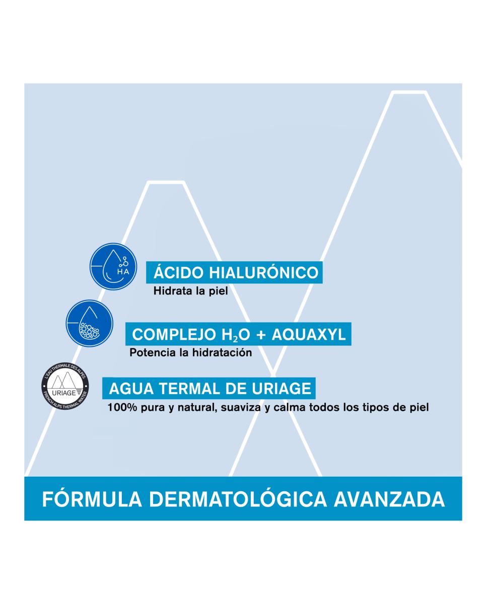 Crema Facial Hidratante Con Ácido Hialurónico Eau Thermale 40 ml Uriage - 40 ml 7
