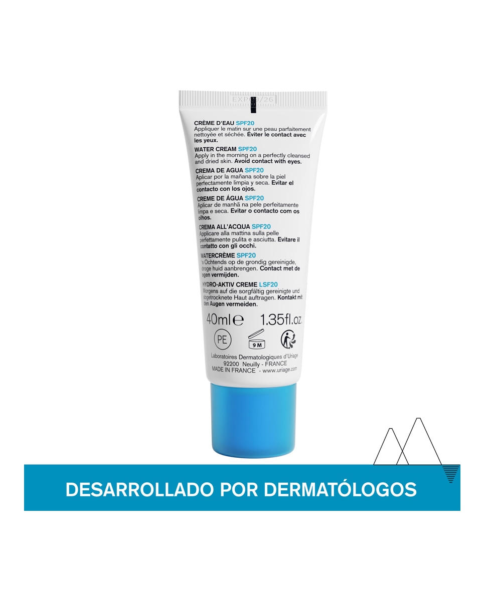 Crema de Agua Eau Thermale SPF20+ Uriage - 40 ml 3
