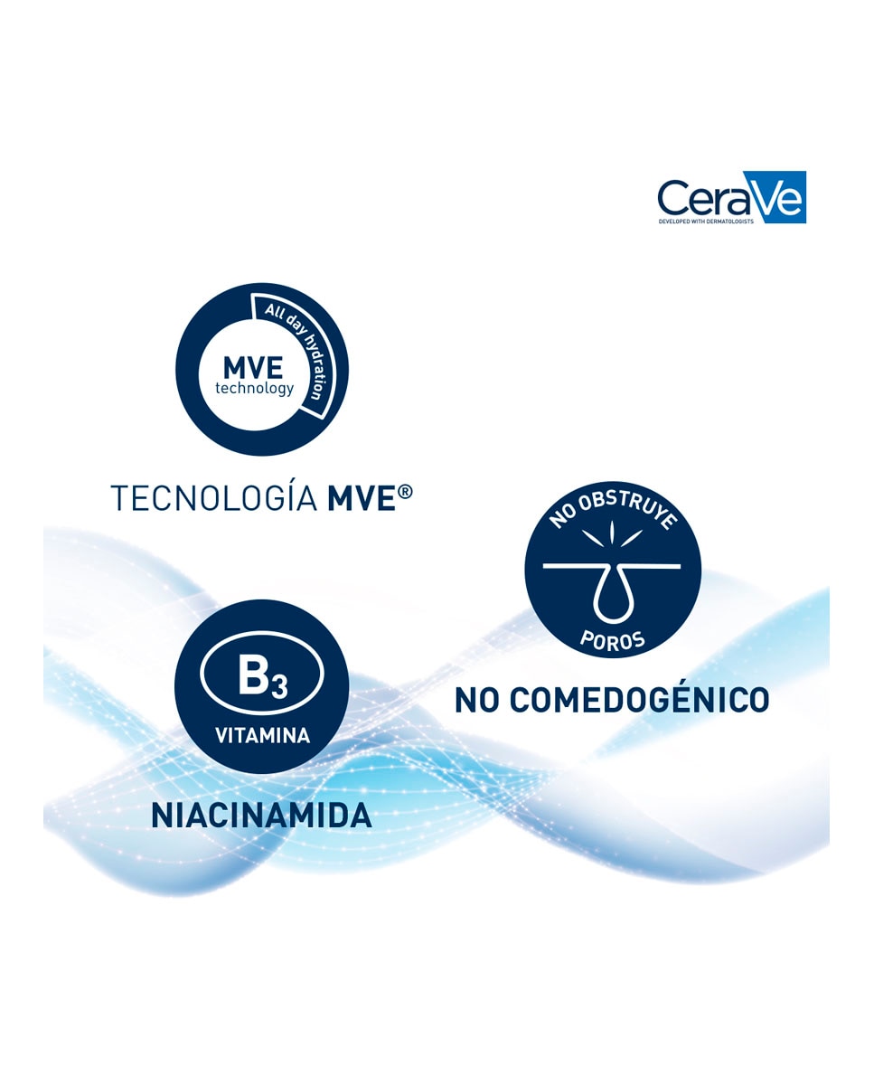 Loción Hidratante De Rostro Para Piel Normal y Seca Con Ácido Hialurónico Y Niacinamida Cerave - 52 ml 6