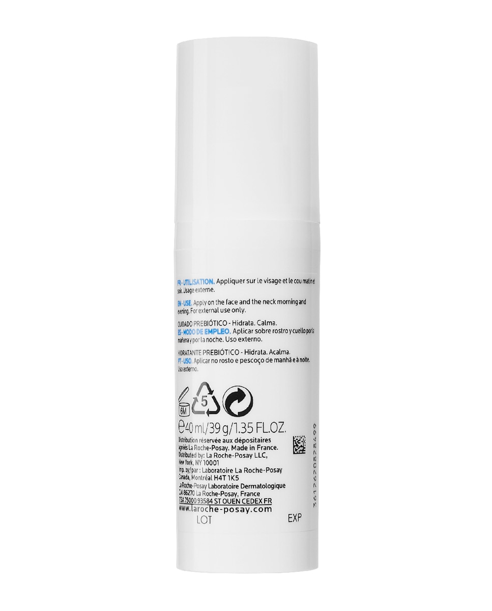 Fluido Toleriane Sensitive cuidado dermatológico hidratante prebiótico La Roche Posay - 40 ml 3