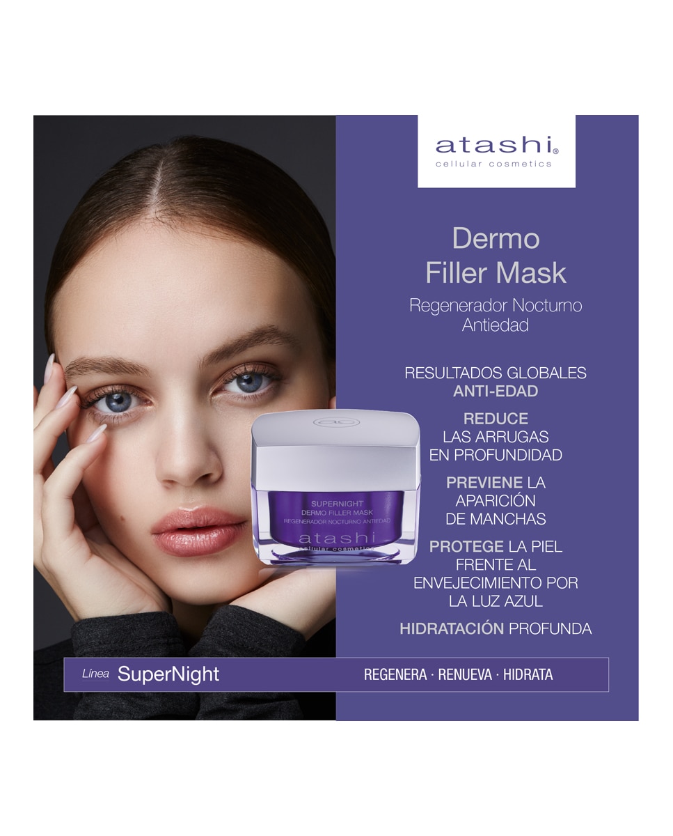 Regenerador Nocturno Antiedad Supernight Dermo Filler Mask Cellular Cosmetics Atashi - 50 ml 2