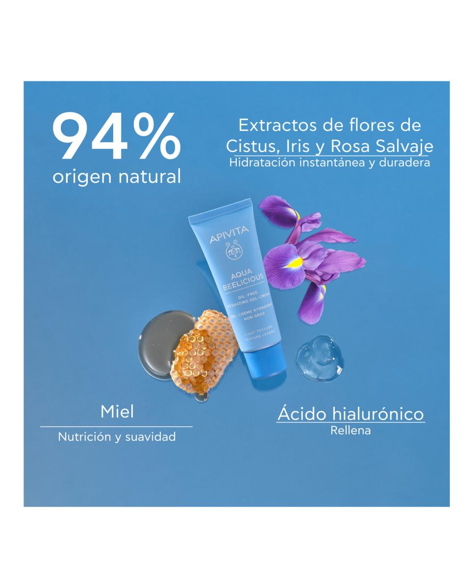 Crema- Gel Hidratante Oilfree Textura Li Gera Aqua Beelicious 40 Ml Apivita - 40 ml 4