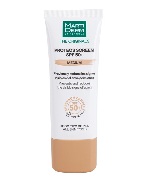 Protección solar facial Proteos Screen SPF 50+ Color Fluid Cream 40 ml MartiDerm