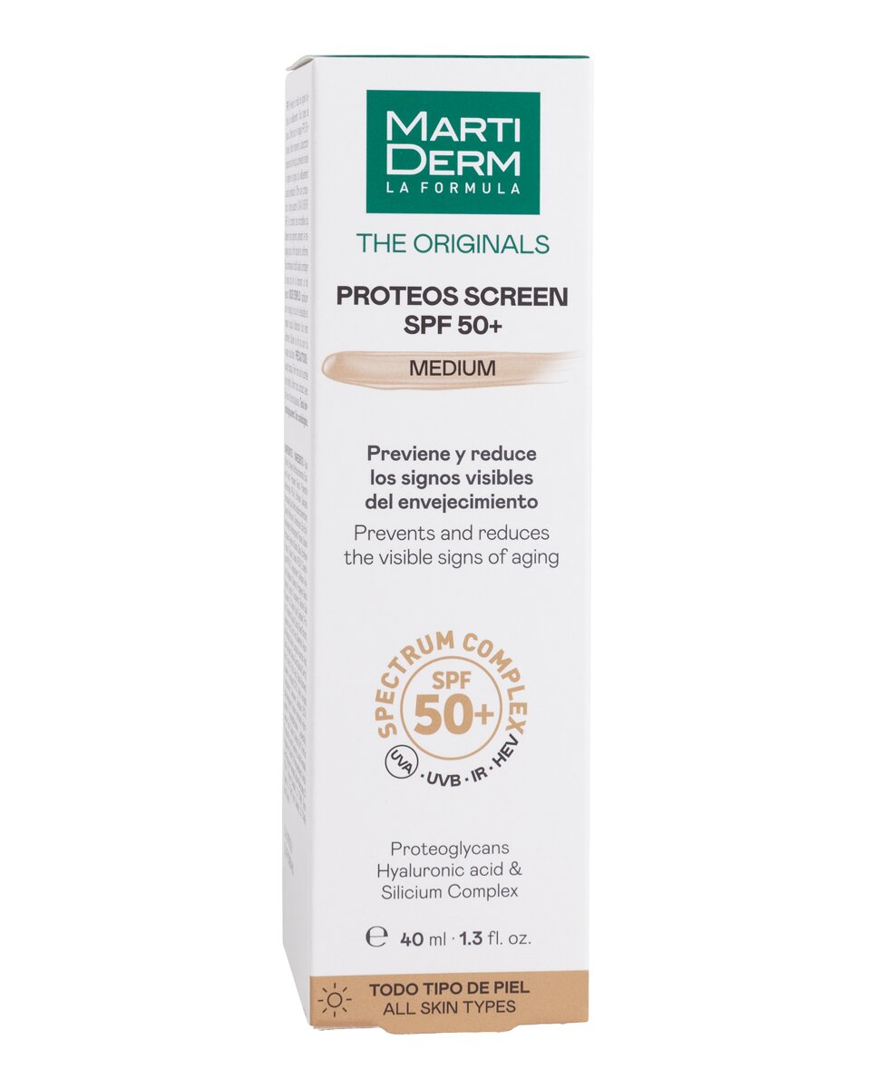 Protección solar facial Proteos Screen SPF 50+ Color Fluid Cream 40 ml MartiDerm - 40 ml 2