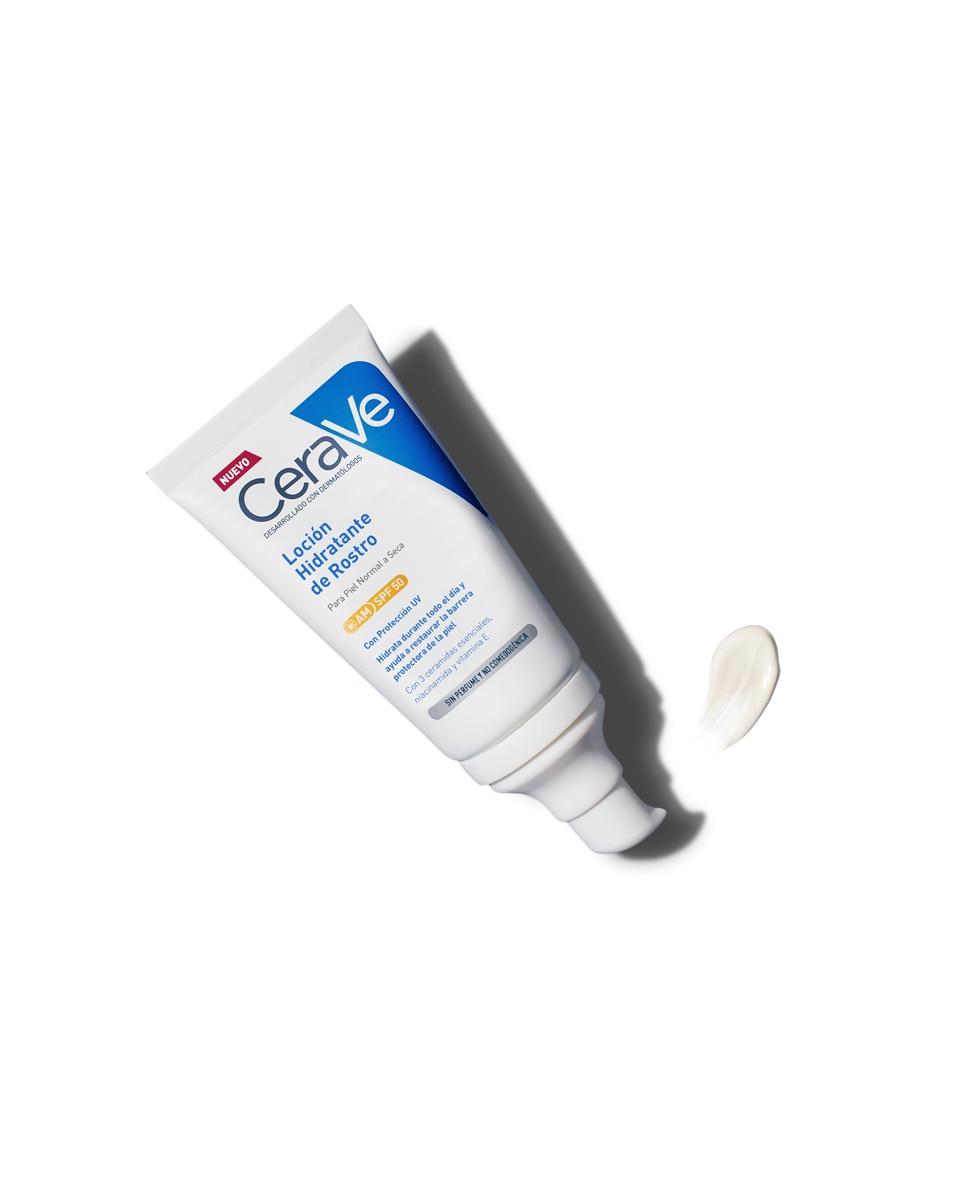 Loción Hidratante Facial Spf50 Para Pieles Normales Y Secas Con Alta Protección Uvb/Uva 52 ml Cerave - 50 ml 5