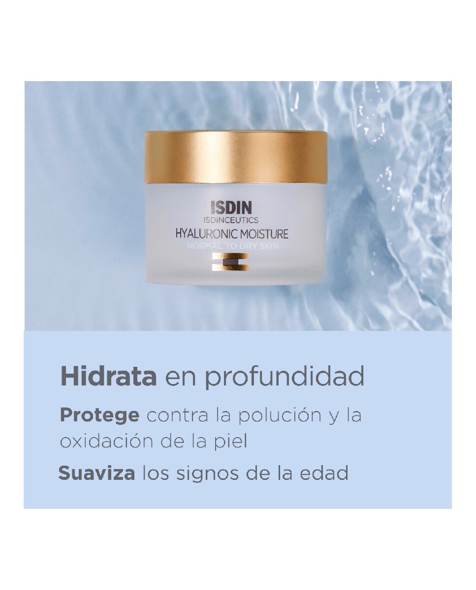Crema Facial Hyaluronic Moisture Piel Normal a Seca 50 g Isdinceutics - 50 ml 2