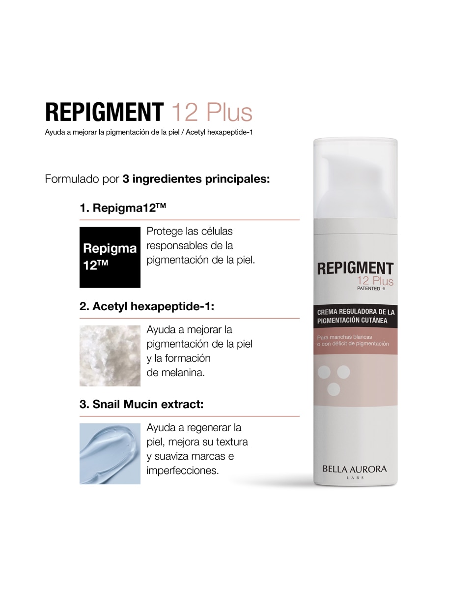 Crema Repigmentante Repigment12 Plus Bella Aurora 6