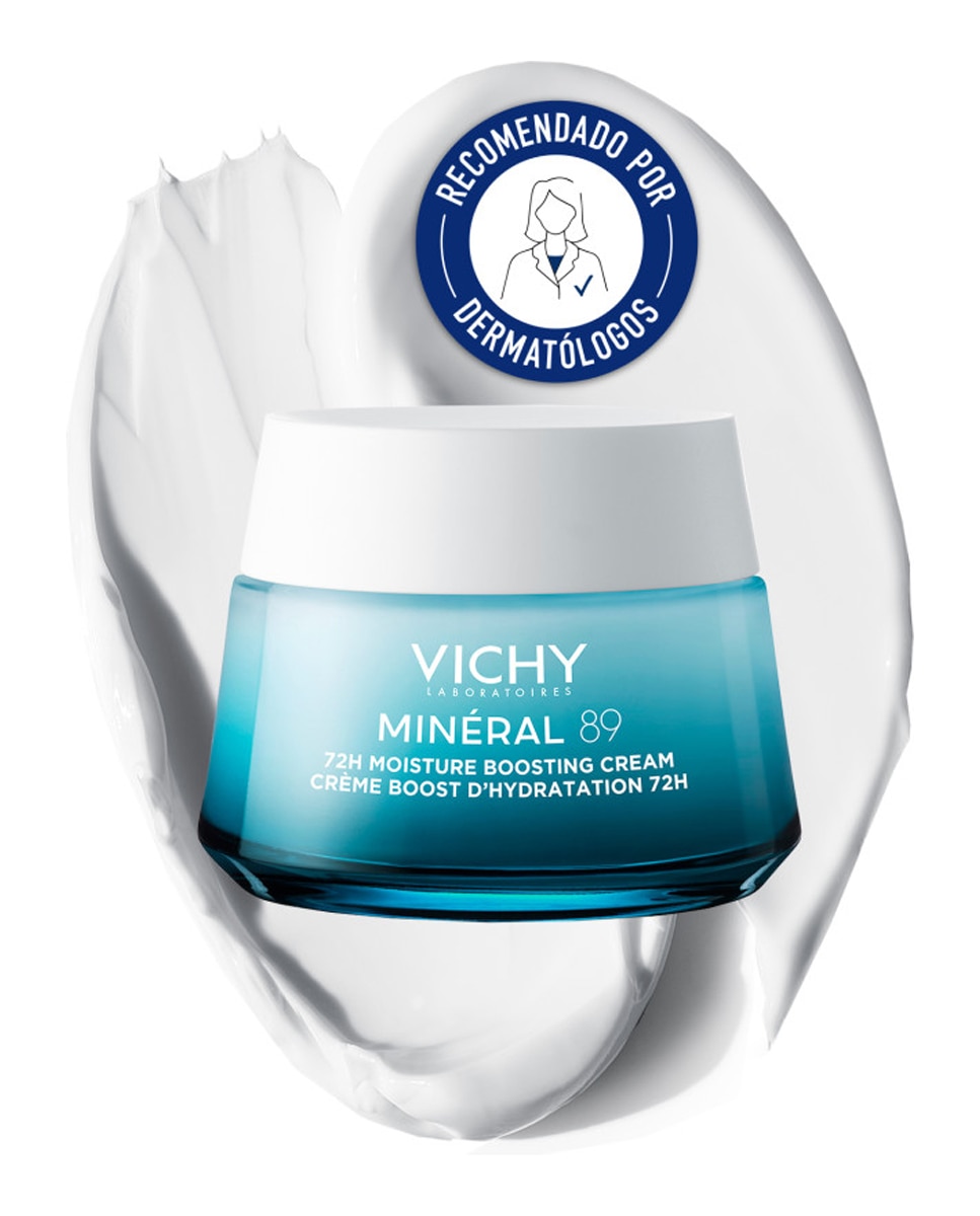 Imagen 2 de Minéral 89 Crema Hidratante 72H Ligera Con Ácido Hialurónico y Escualeno 50 ml Vichy - 50 ml