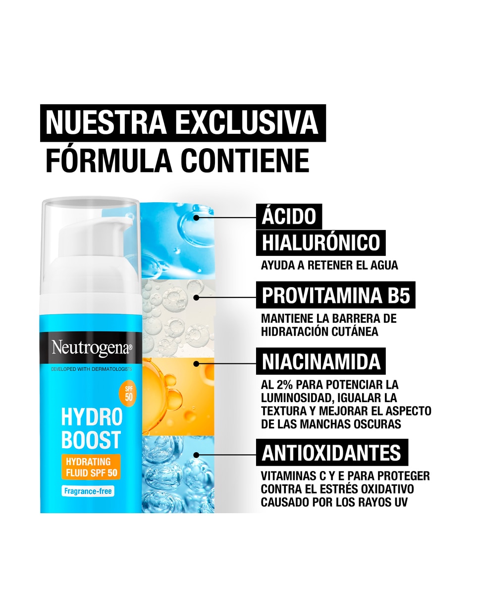 Hydro Boost Fluido Hidratante SPF 50 Neutrogena - 50 ml 5