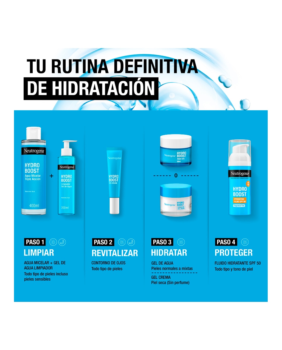 Hydro Boost Fluido Hidratante SPF 50 Neutrogena - 50 ml 9