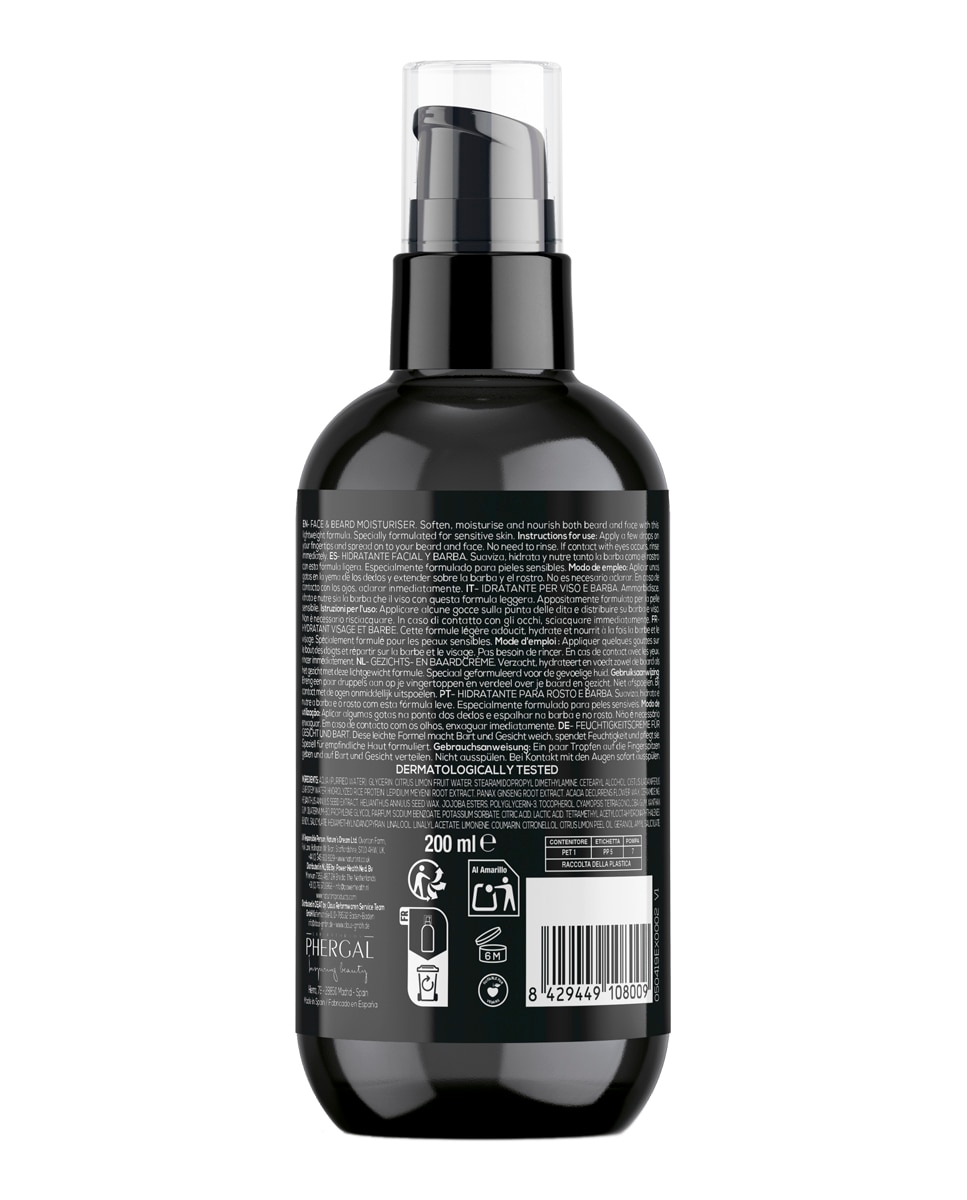Hidratante Facial Rostro Barba 200 ml Naturtint Men - 200 ml 8
