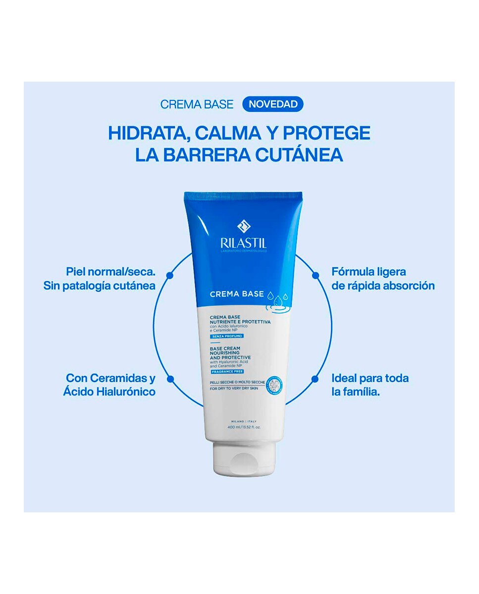 Crema Corporal Hidratante 400 ml Rilastil 2
