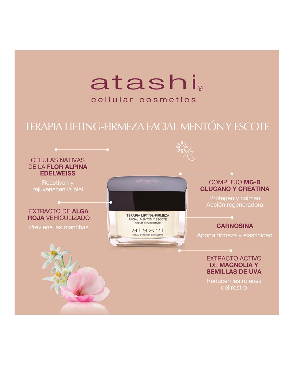 Crema Terapia Lifting-Firmeza Reafirmante 50 ml Atashi 2