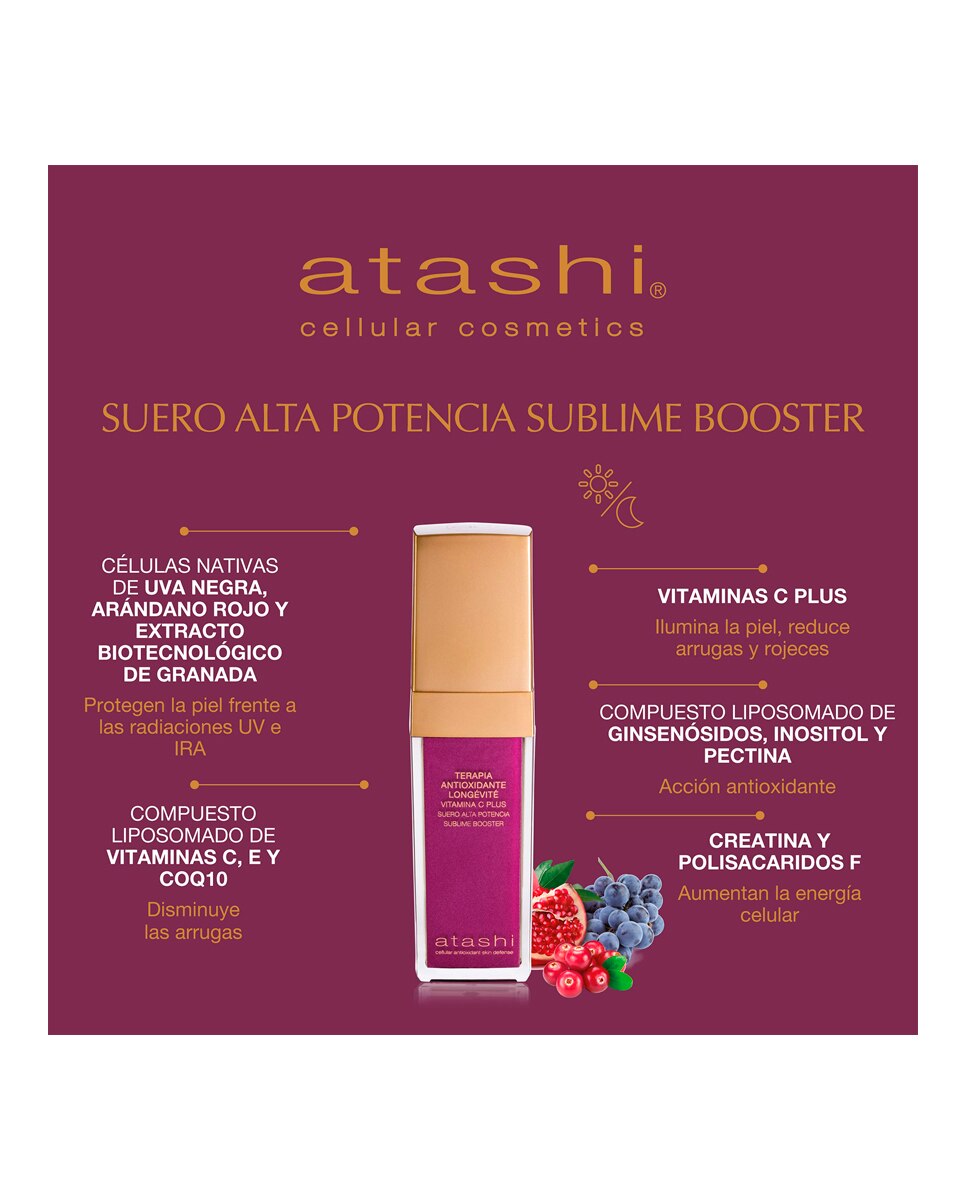 Suero Antioxidante Longetive Vitamina C Plus Booster 30ml Atashi - 30 ml 3