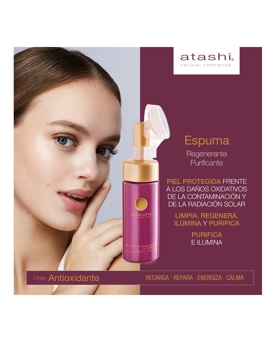 Espuma Limpiadora Antioxidante Longetive Purificante Ácigo Glicólico 150 ml Atashi - 150 ml 2
