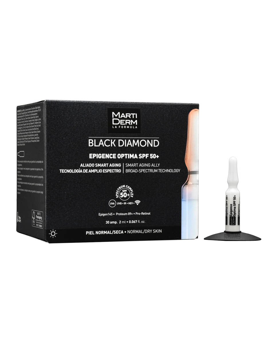 Imagen 0 de 30 Ampollas Antiedad Epigence Optima SPF 50+ Black Diamond MartiDerm