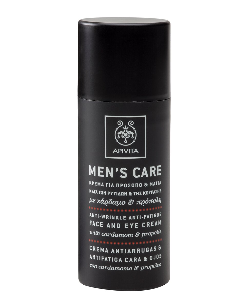 Imagen 0 de Crema Antiarrugas & Antifatiga facial/ojos con Cardomomo & Propóleo Men's Care Apivita