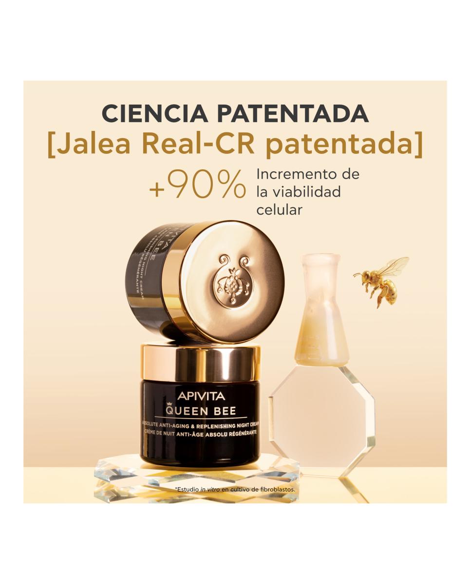 Crema De Noche Reconstituyente Antiedad Absoluto Queen Bee Apivita 5